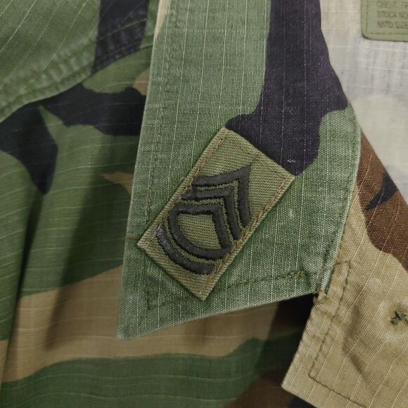 VTG U.S. Army BDU Woodland Camo Jacket Small x-short Battle Dress Uniform - Picture 8 of 15